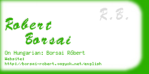 robert borsai business card